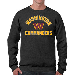 Washington Commanders NFL Adult Gameday Football Crewneck Sweatshirt - Charcoal