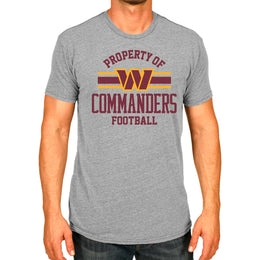Washington Commanders NFL Adult Property Of T-Shirt - Sport Gray
