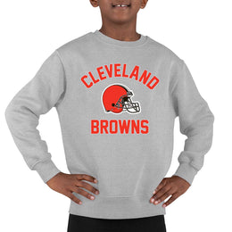 Cleveland Browns NFL Youth Gameday Crewneck Sweatshirt - Gray