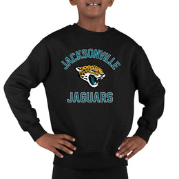 Jacksonville Jaguars NFL Youth Gameday Crewneck Sweatshirt - Black