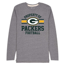 Green Bay Packers NFL Adult Property Of Long SleeveT Shirt - Sport Gray
