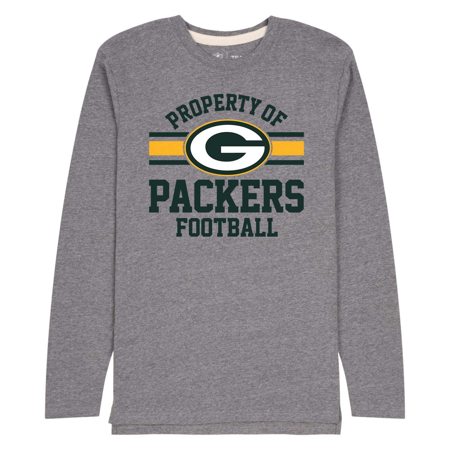 Green Bay Packers NFL Adult Property Of Long SleeveT Shirt - Sport Gray