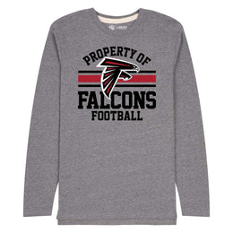 Atlanta Falcons NFL Adult Property Of Long SleeveT Shirt - Sport Gray