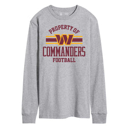 Washington Commanders NFL Adult Property Of Long SleeveT Shirt - Sport Gray