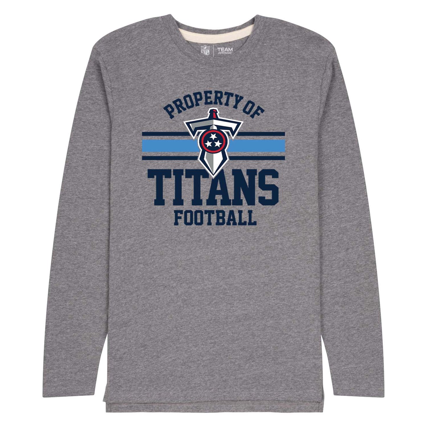 Tennessee Titans NFL Adult Property Of Long SleeveT Shirt - Sport Gray