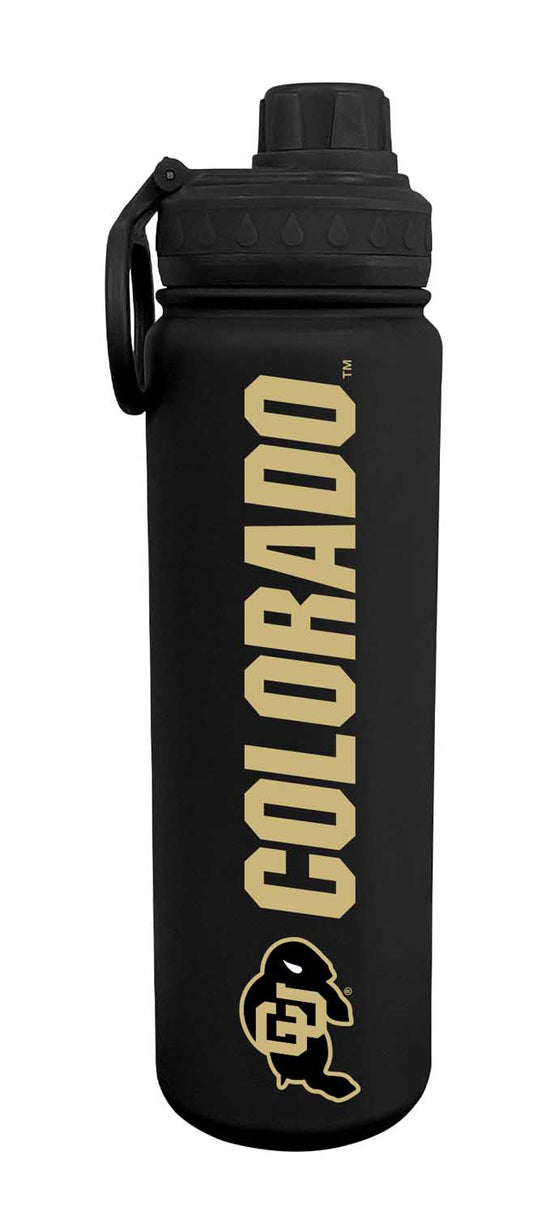 Colorado Buffaloes  Stainless Steel Water Bottle 24 oz Insulated - Black