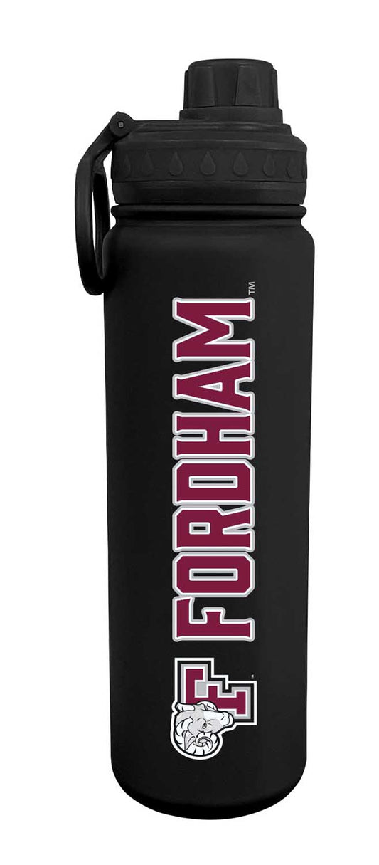 Fordham Rams NCAA Stainless Steel Water Bottle - Black