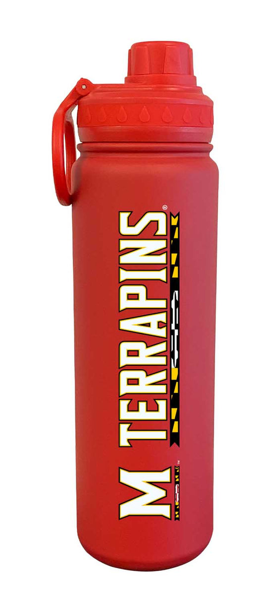Maryland Terrapins  Stainless Steel Water Bottle 24 oz Insulated - Red