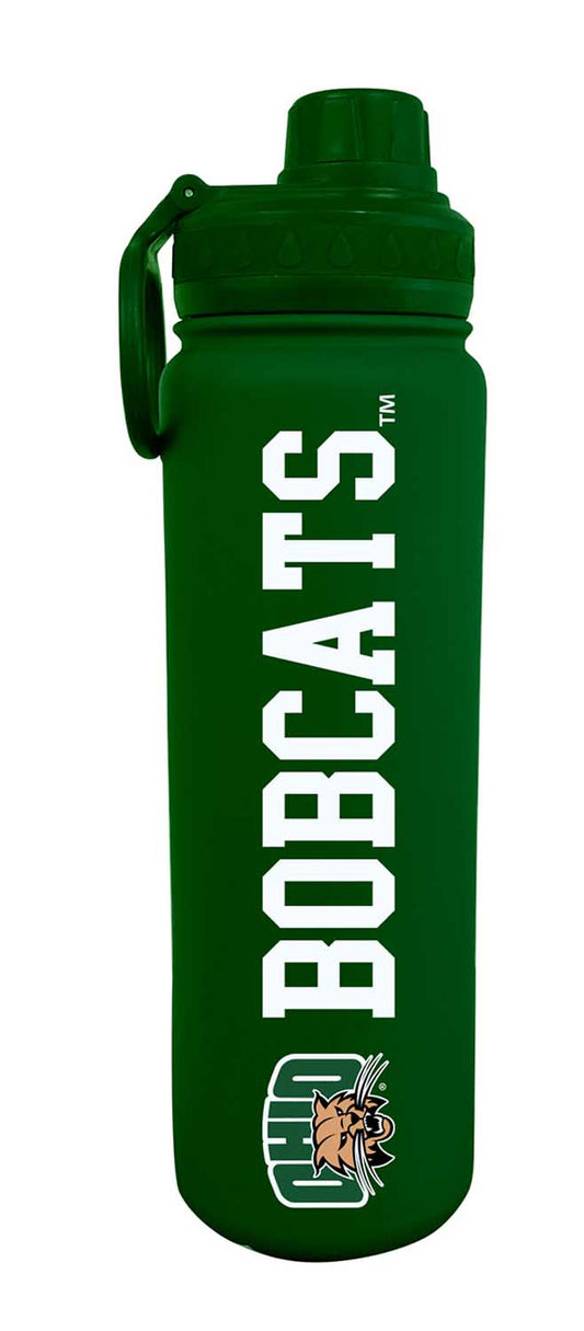 Ohio Bobcats Stainless Steel Water Bottle 24 oz Insulated - Green