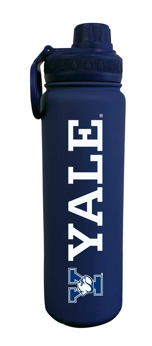 Yale Bulldogs Stainless Steel Water Bottle 24 oz Insulated - Navy
