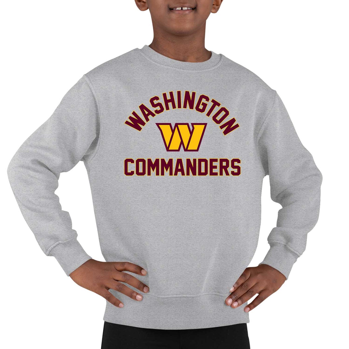 Washington Commanders NFL Youth Gameday Crewneck Sweatshirt - Sport Gray
