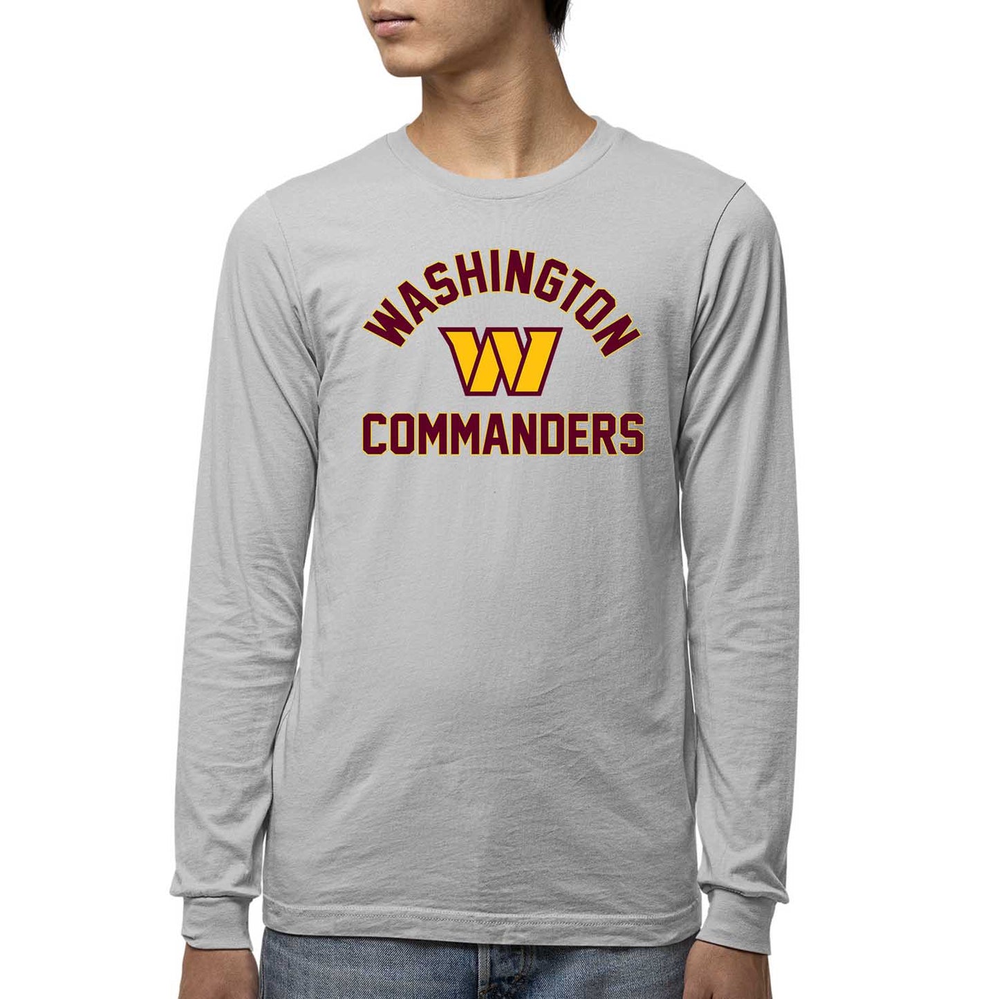 Washington Commanders NFL Gameday Youth Football Long Sleeve Shirt - Sport Gray