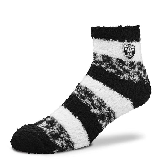 Las Vegas Raiders NFL Fuzzy Slipper Socks Women - Black