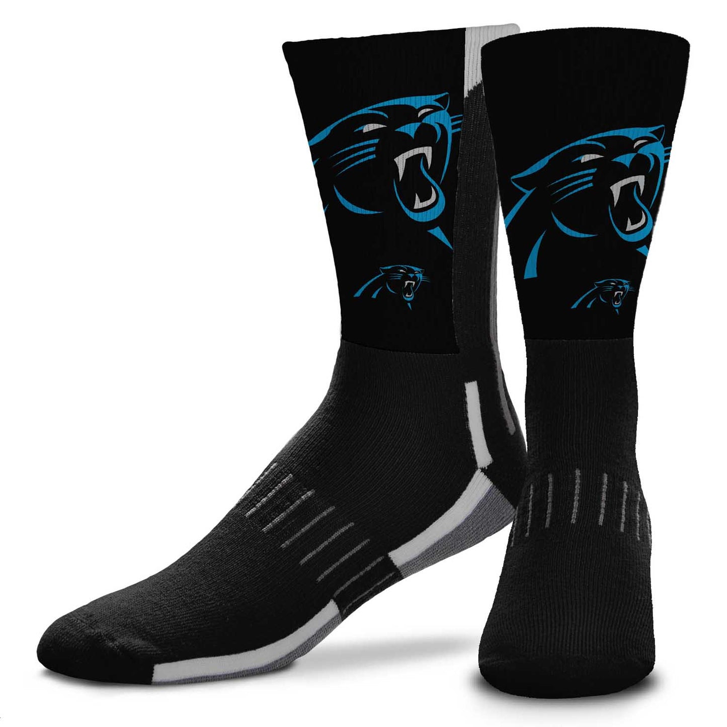Carolina Panthers NFL Adult Curve Socks - Light Blue