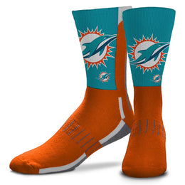 Miami Dolphins NFL V Curve  Socks - Orange