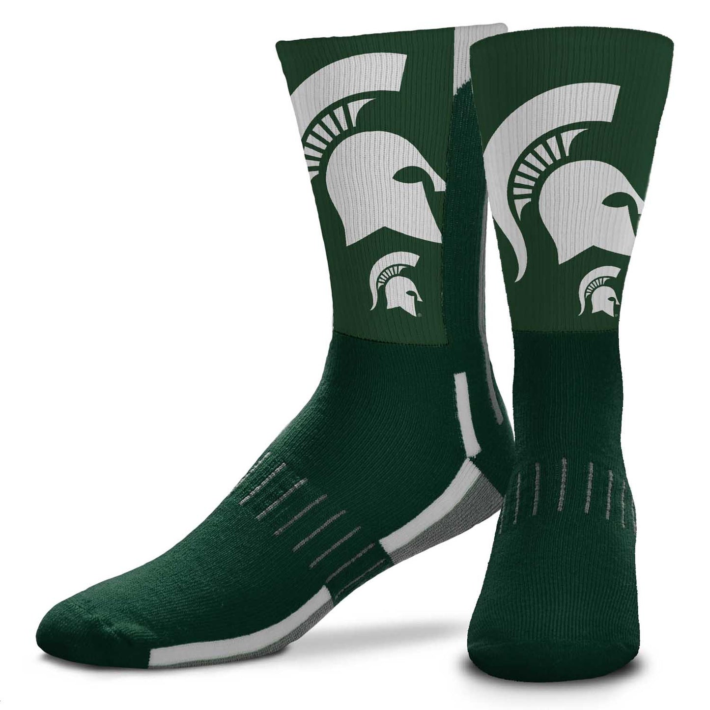 Michigan State Spartans NCAA Youth University Socks - Lime Green