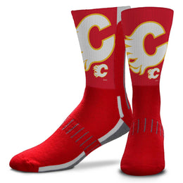 Calgary Flames Youth NHL Zoom Curve Team Crew Socks - Red