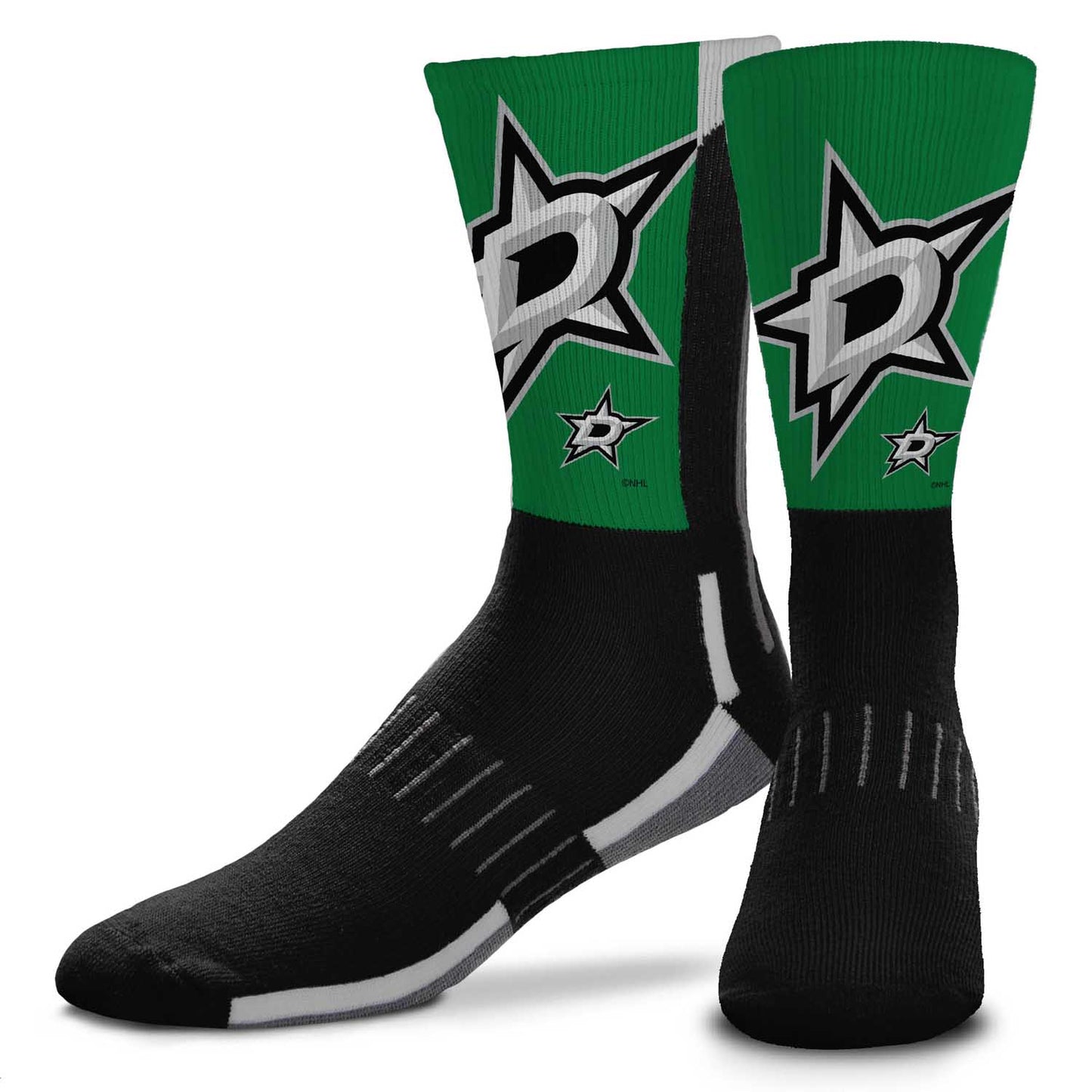 Dallas Stars Youth NHL Zoom Curve Team Crew Socks - Black