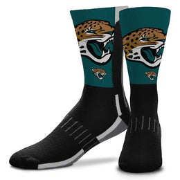 Jacksonville Jaguars NFL Adult Curve Socks - Black
