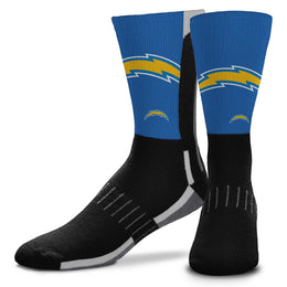 Los Angeles Chargers NFL Adult Curve Socks - Black