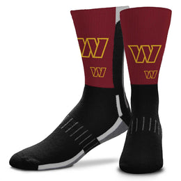Washington Commanders NFL Adult Curve Socks - Black