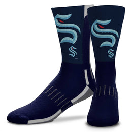 Seattle Kraken Youth NHL Zoom Curve Team Crew Socks - Navy