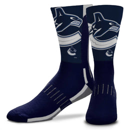 Vancouver Canucks Youth NHL Zoom Curve Team Crew Socks - Navy