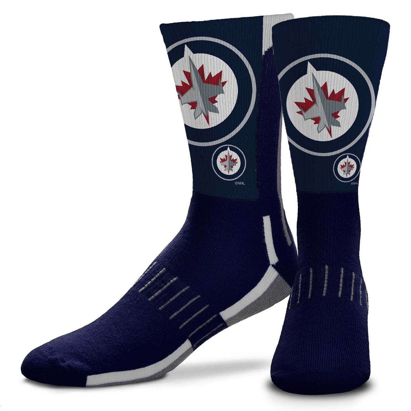 Winnipeg Jets Youth NHL Zoom Curve Team Crew Socks - Navy
