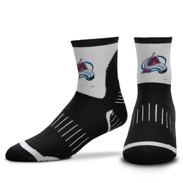Colorado Avalanche NHL Adult Surge Team Mascot Mens and Womens Quarter Socks - Black