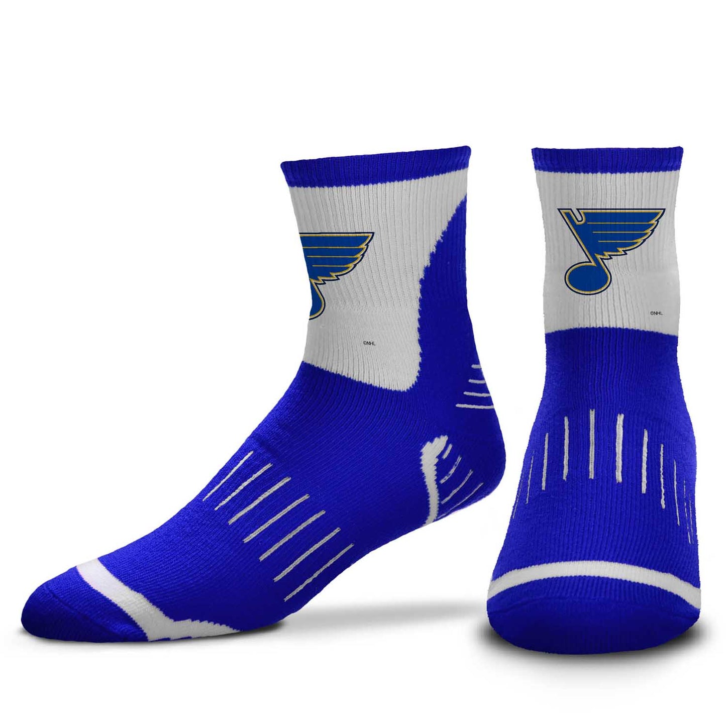 St. Louis Blues NHL Adult Surge Team Mascot Mens and Womens Quarter Socks - Royal