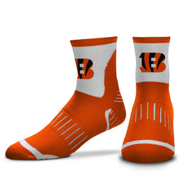 Cincinnati Bengals NFL Performance Quarter Length Socks - Orange