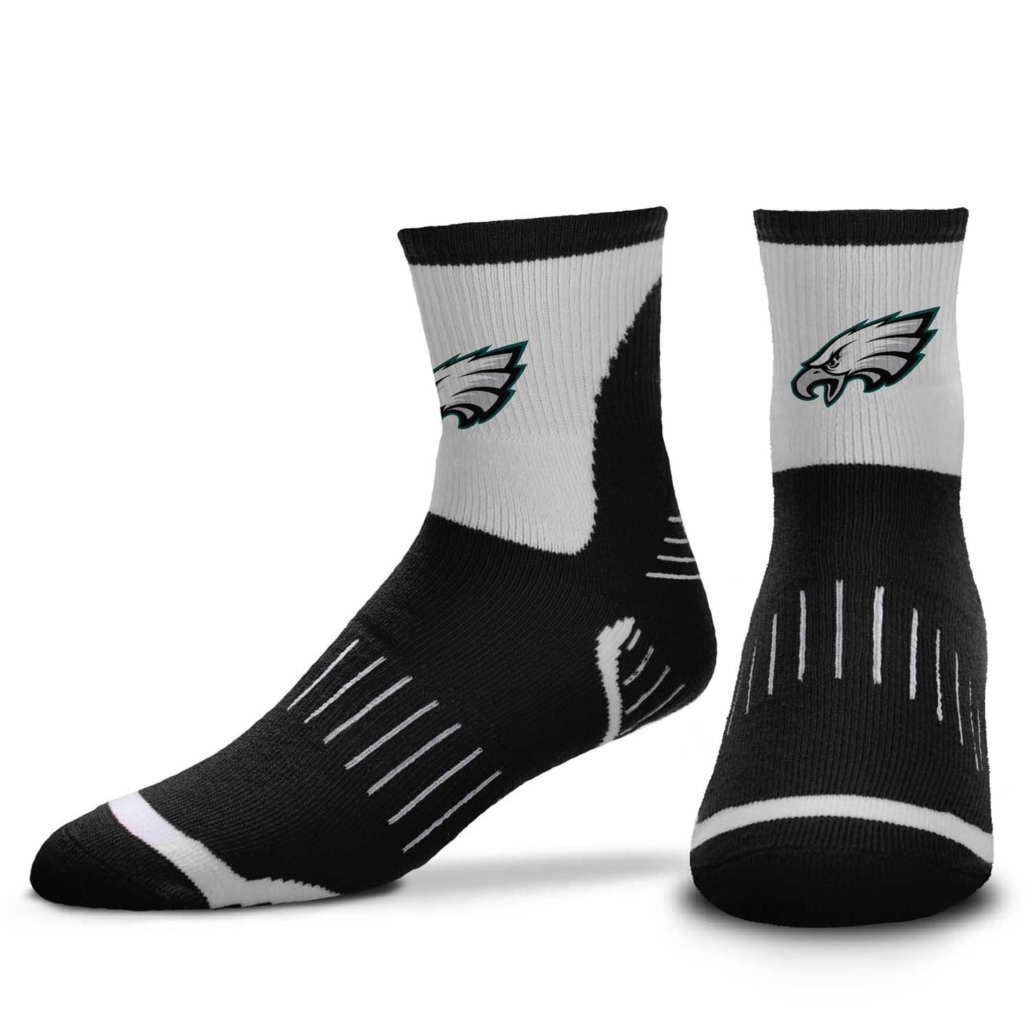 Philadelphia Eagles NFL Performance Quarter Length Socks - Black