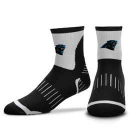 Carolina Panthers NFL Youth Performance Quarter Length Socks - Black