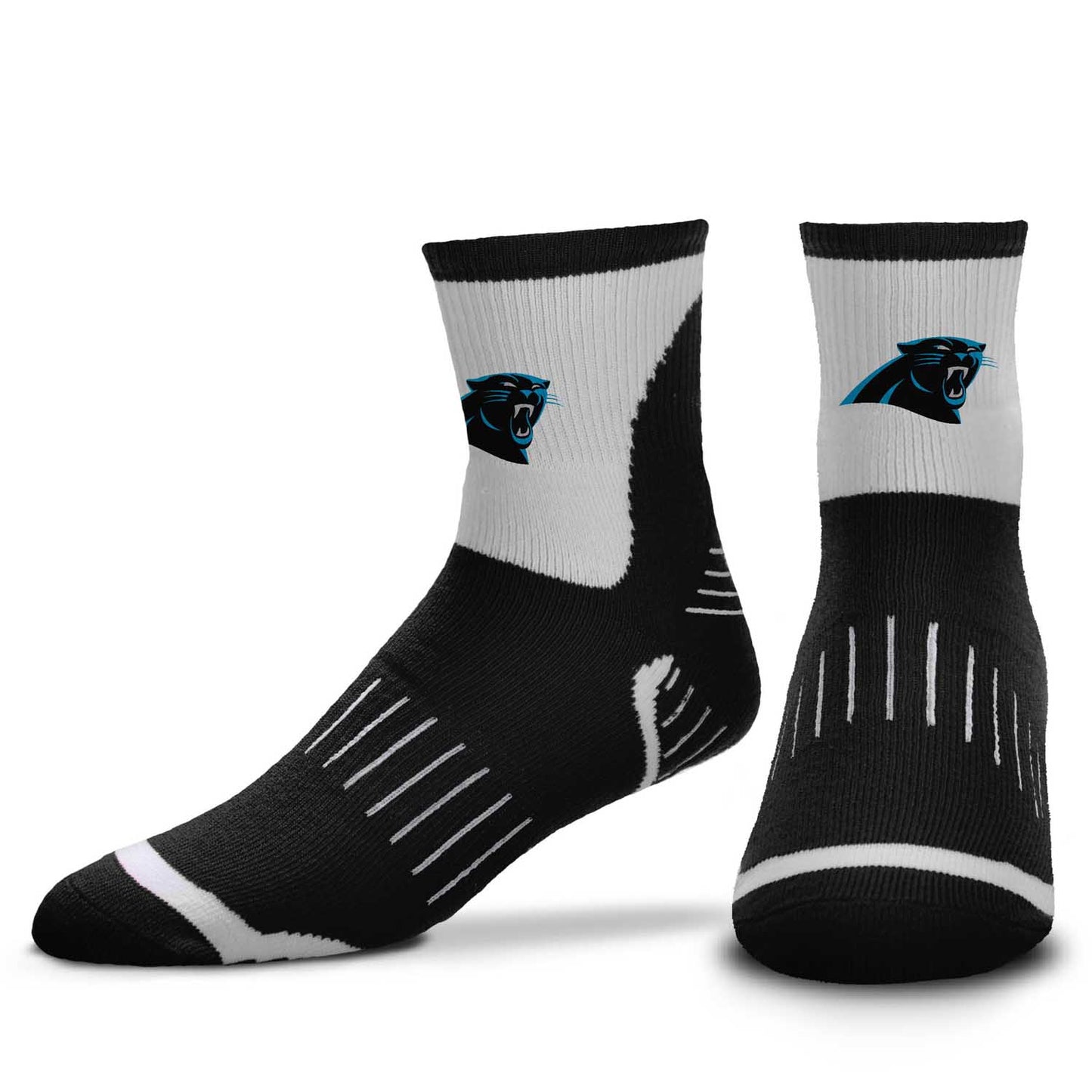 Carolina Panthers NFL Youth Performance Quarter Length Socks - Black
