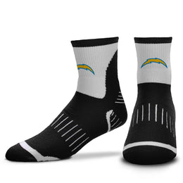 Los Angeles Chargers NFL Youth Performance Quarter Length Socks - Black