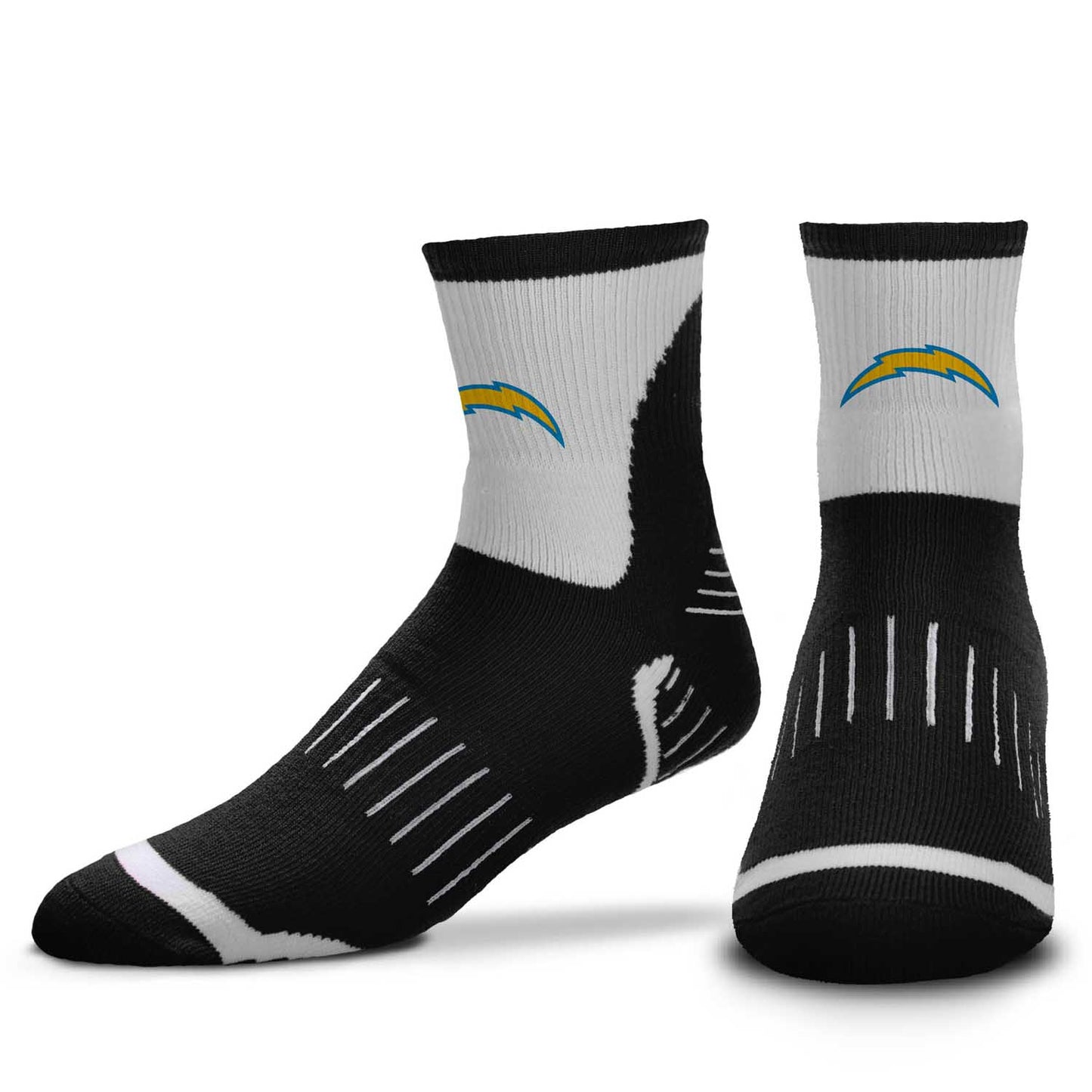 Los Angeles Chargers NFL Youth Performance Quarter Length Socks - Black