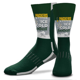 Green Bay Packers NFL Adult Zoom Location Crew Socks - Green