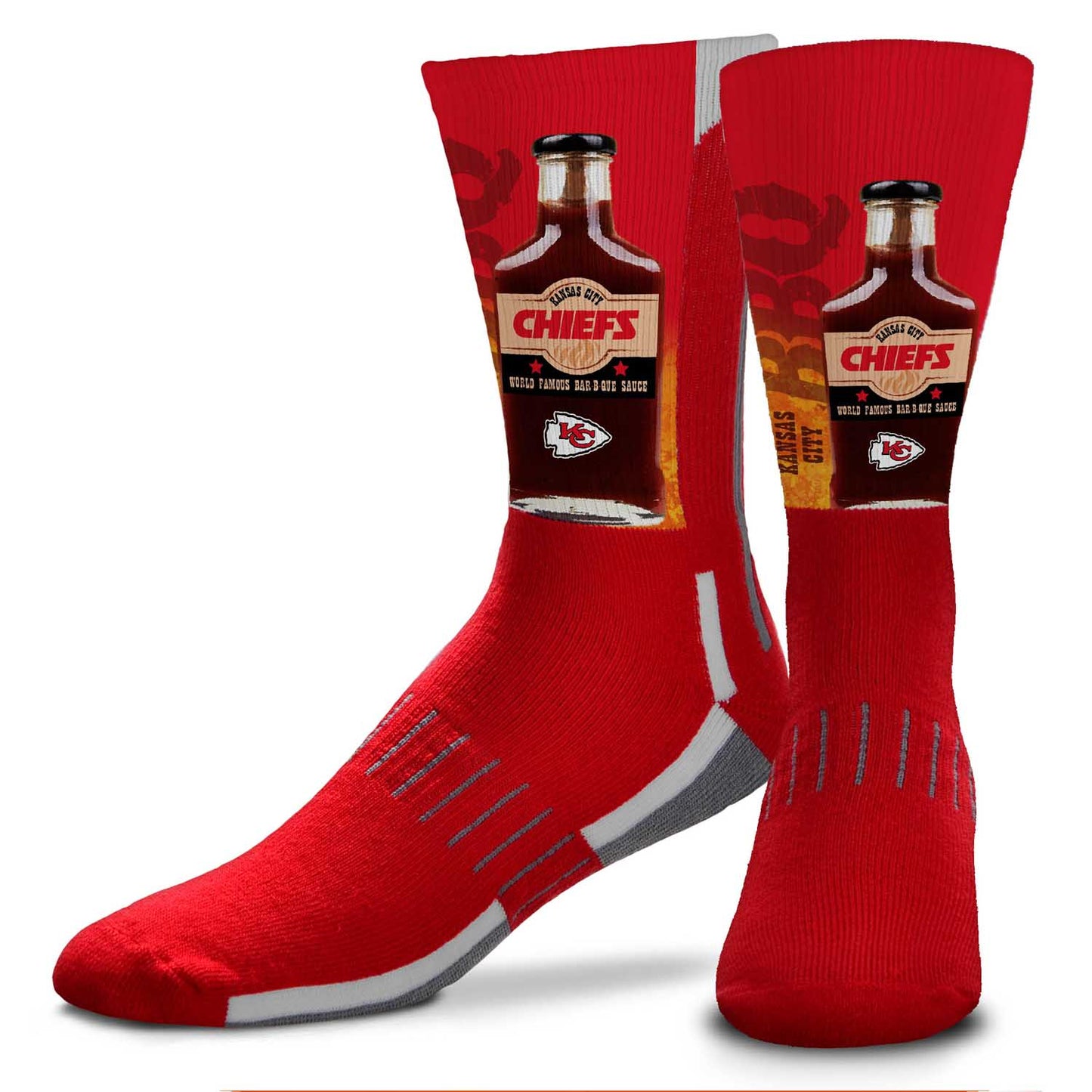 Kansas City Chiefs NFL Youth Zoom Location Crew Socks - Red