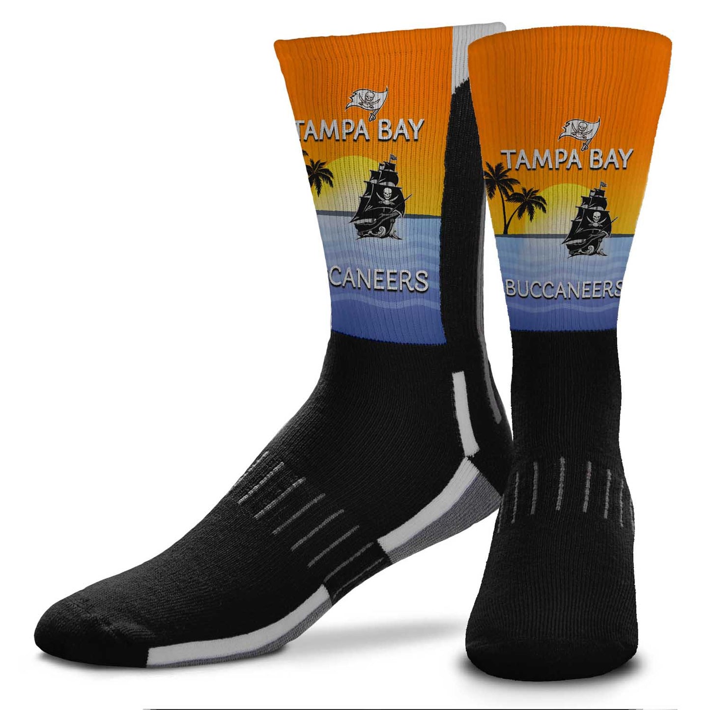 Tampa Bay Buccaneers NFL Youth Zoom Location Crew Socks - Black