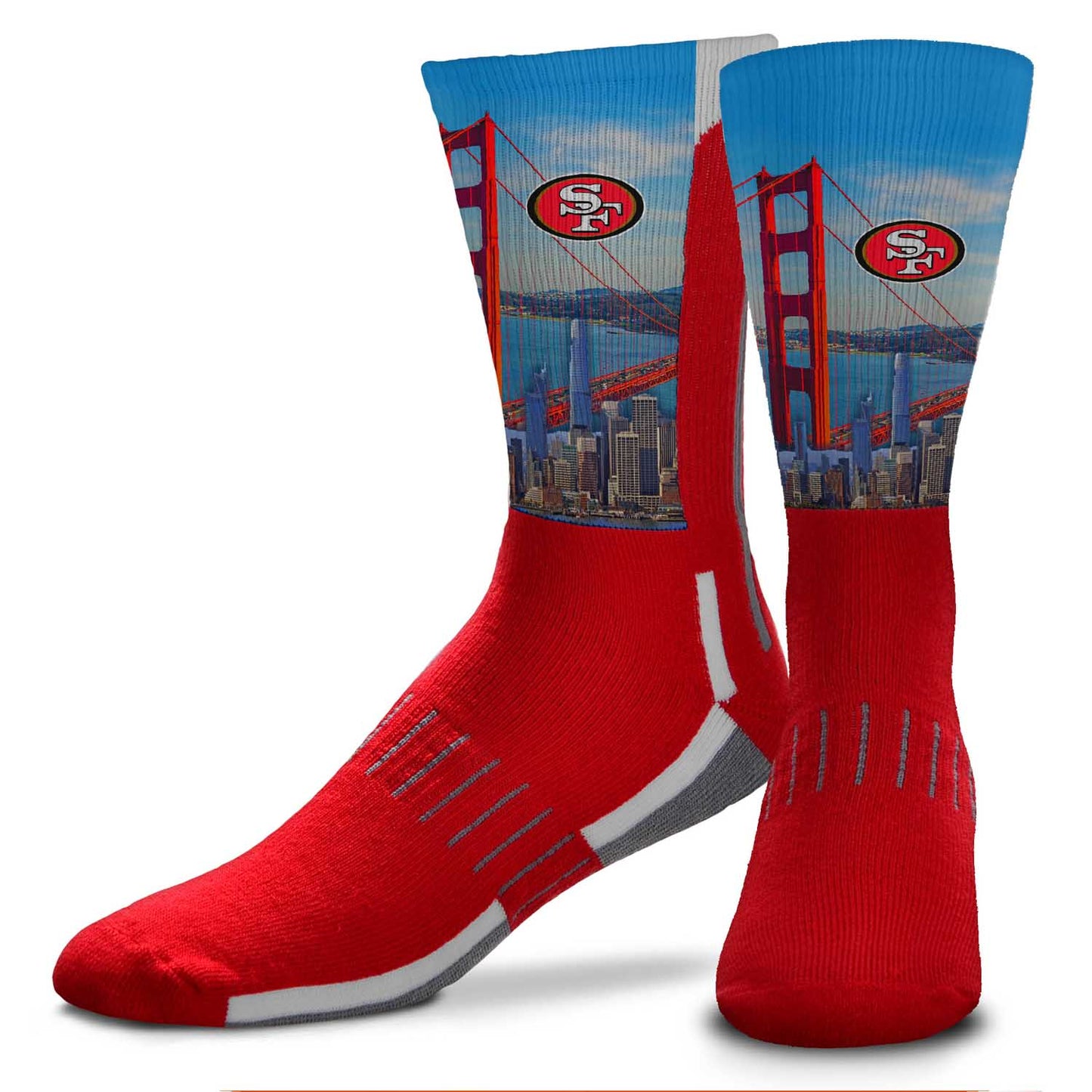 San Francisco 49ers NFL Youth Zoom Location Crew Socks - Red