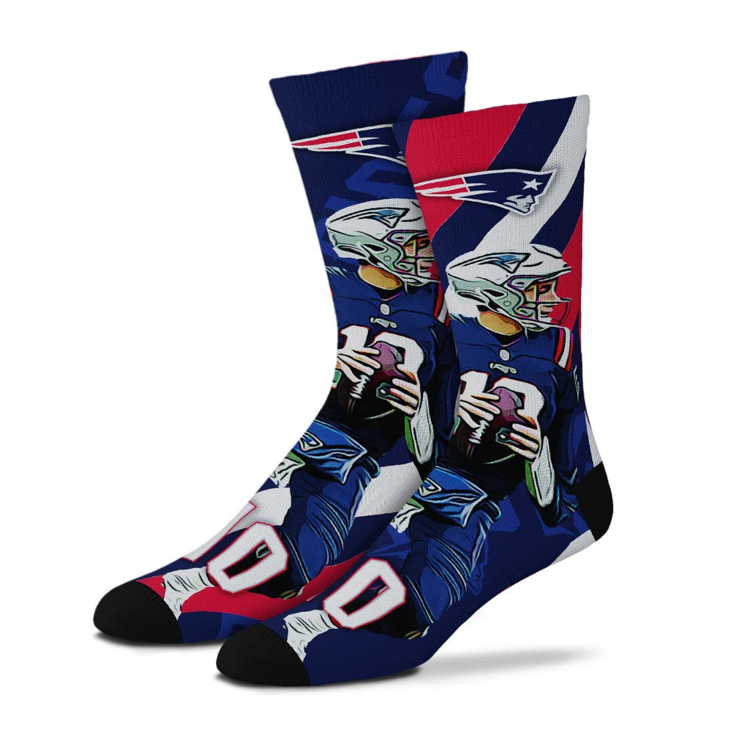 New England Patriots NFL V Curve Socks - Navy