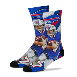 Buffalo Bills NFL Adult V Curve MVP Player Crew Socks - Blue