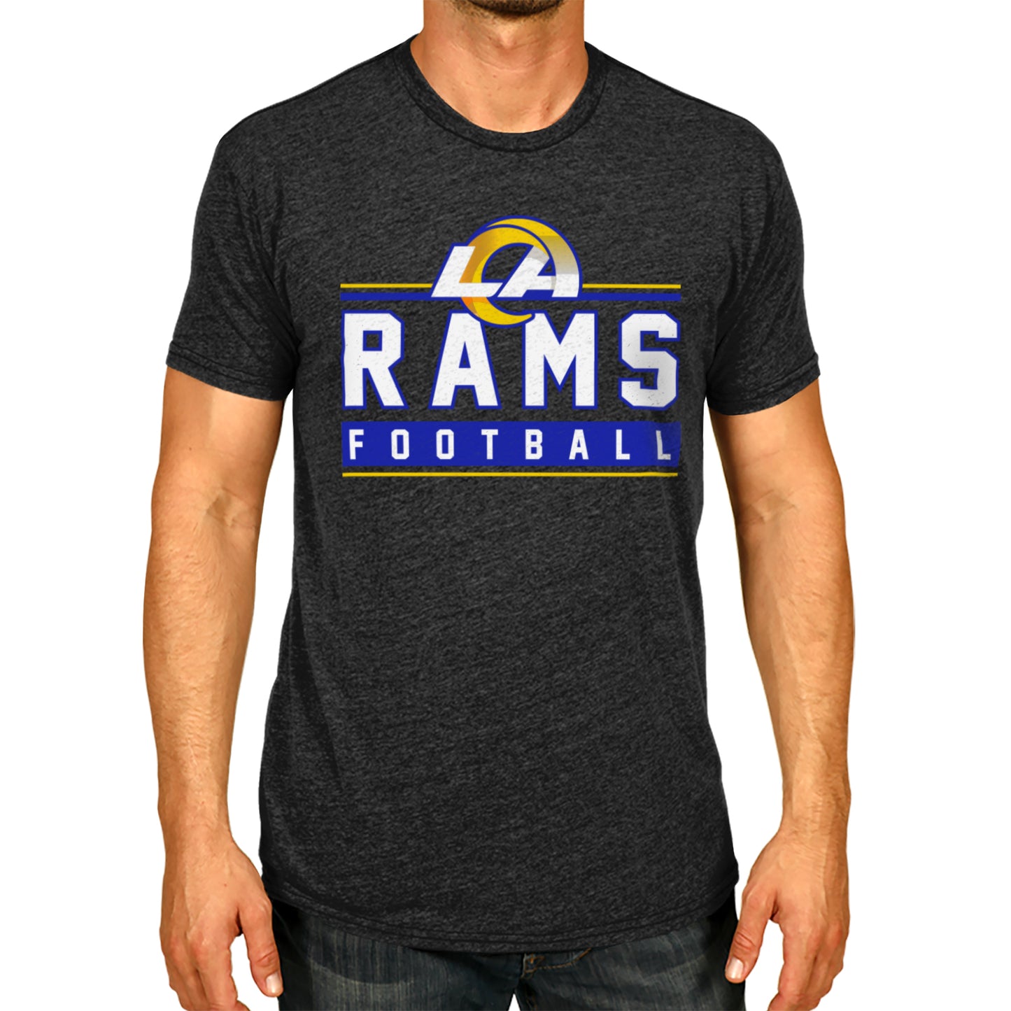 Los Angeles Rams NFL Adult MVP True Fan T-Shirt - Charcoal