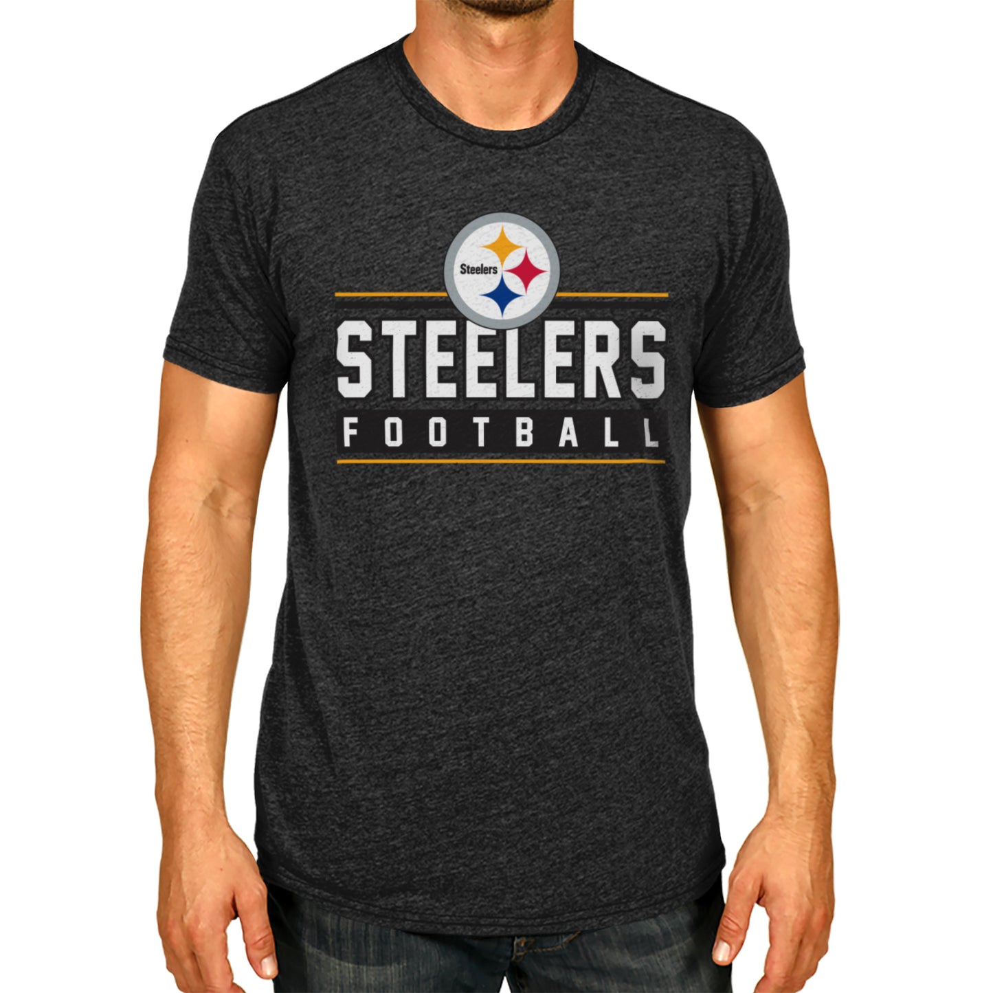 Pittsburgh Steelers NFL Adult MVP True Fan T-Shirt - Charcoal