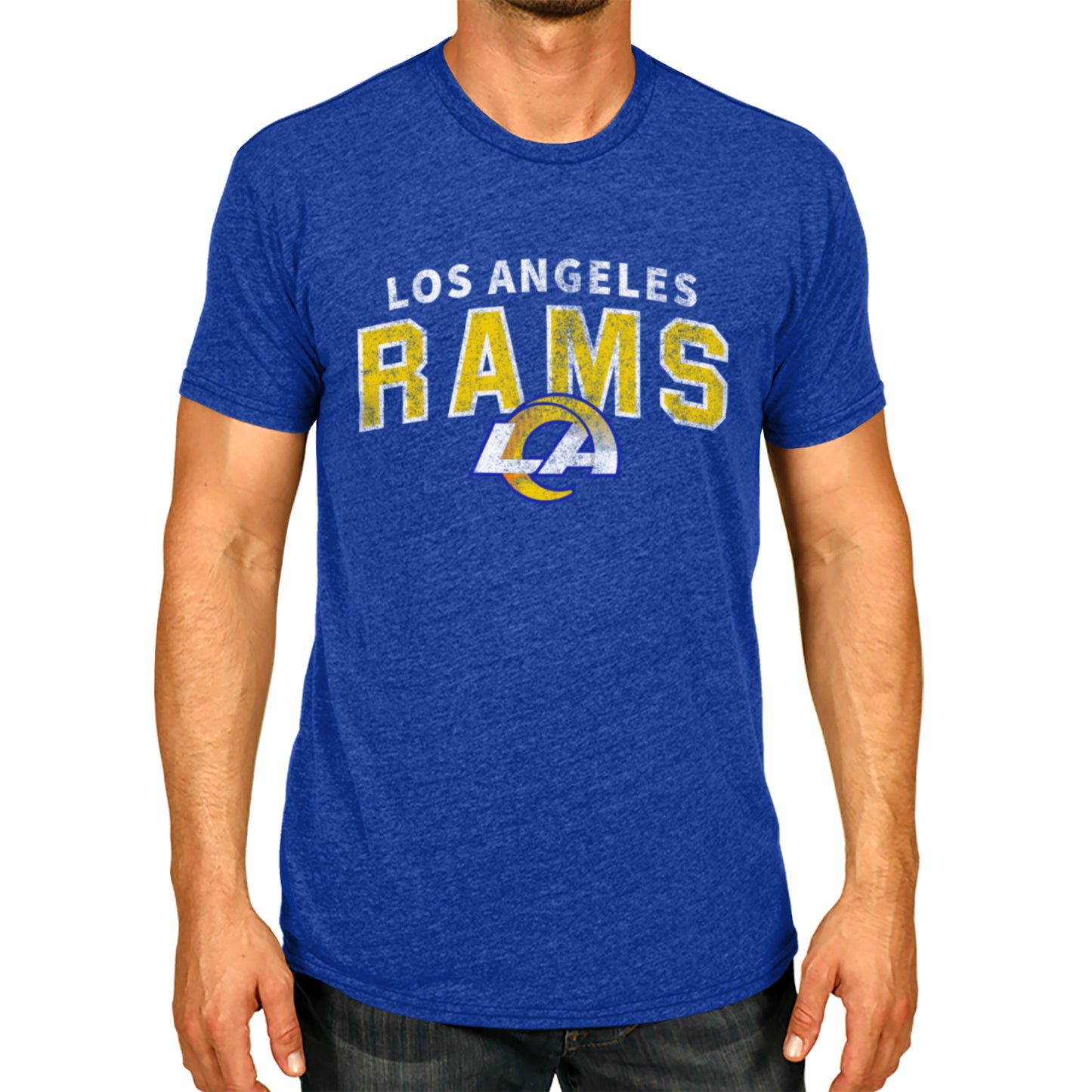 Los Angeles Rams NFL Starting Fresh Short Sleeve Heather T-Shirt - Royal