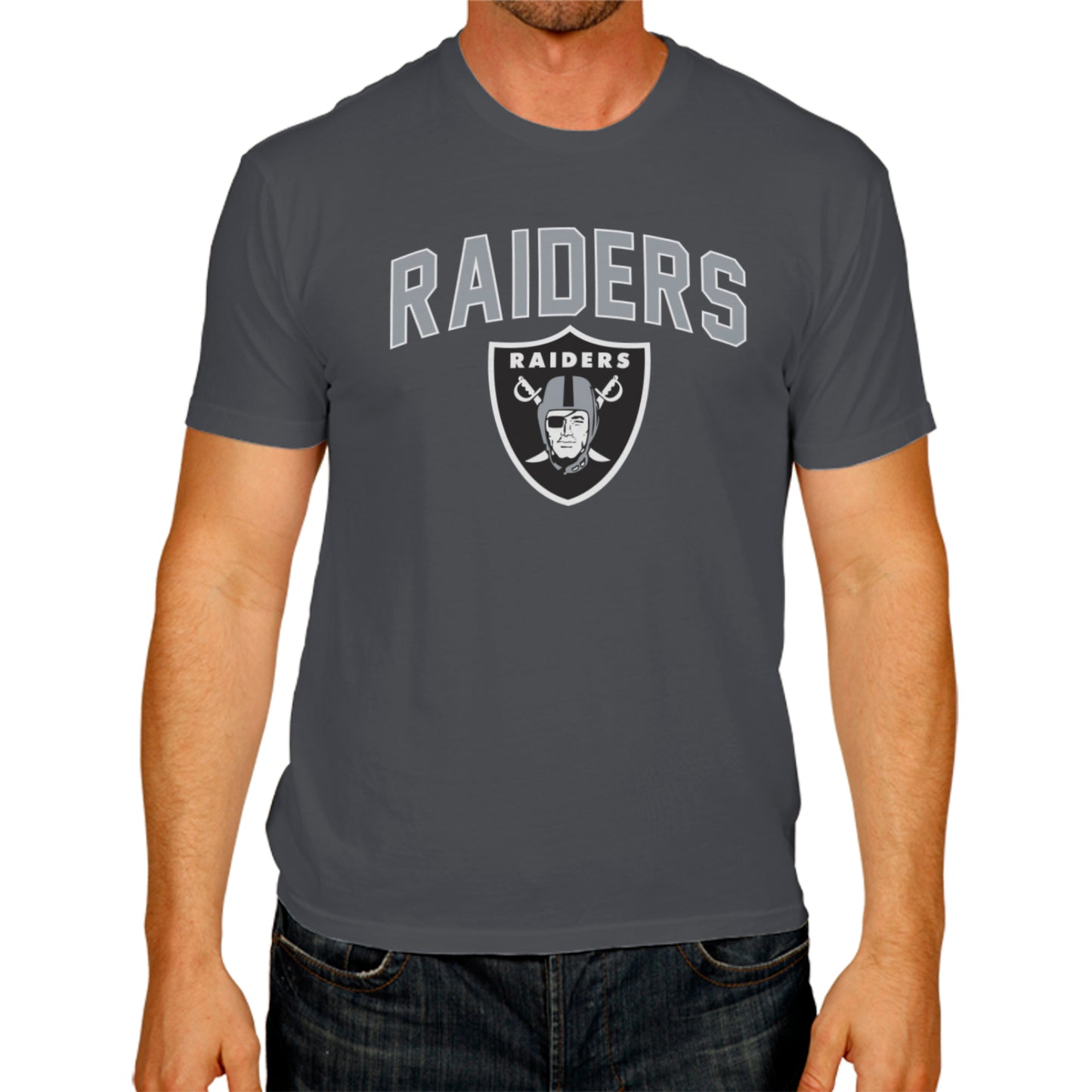 Las Vegas Raiders NFL Home Team Tee - Gray