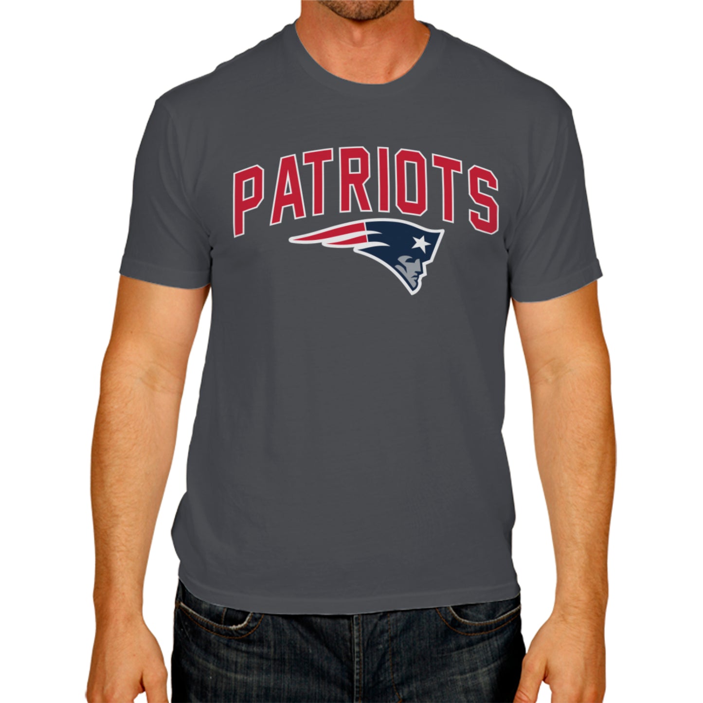 New England Patriots NFL Home Team Tee - Gray