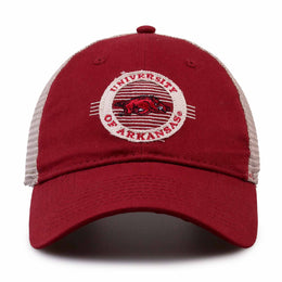 Arkansas Razorbacks The Game NCAA  Patch Meshback Snapback Hat - Cardinal