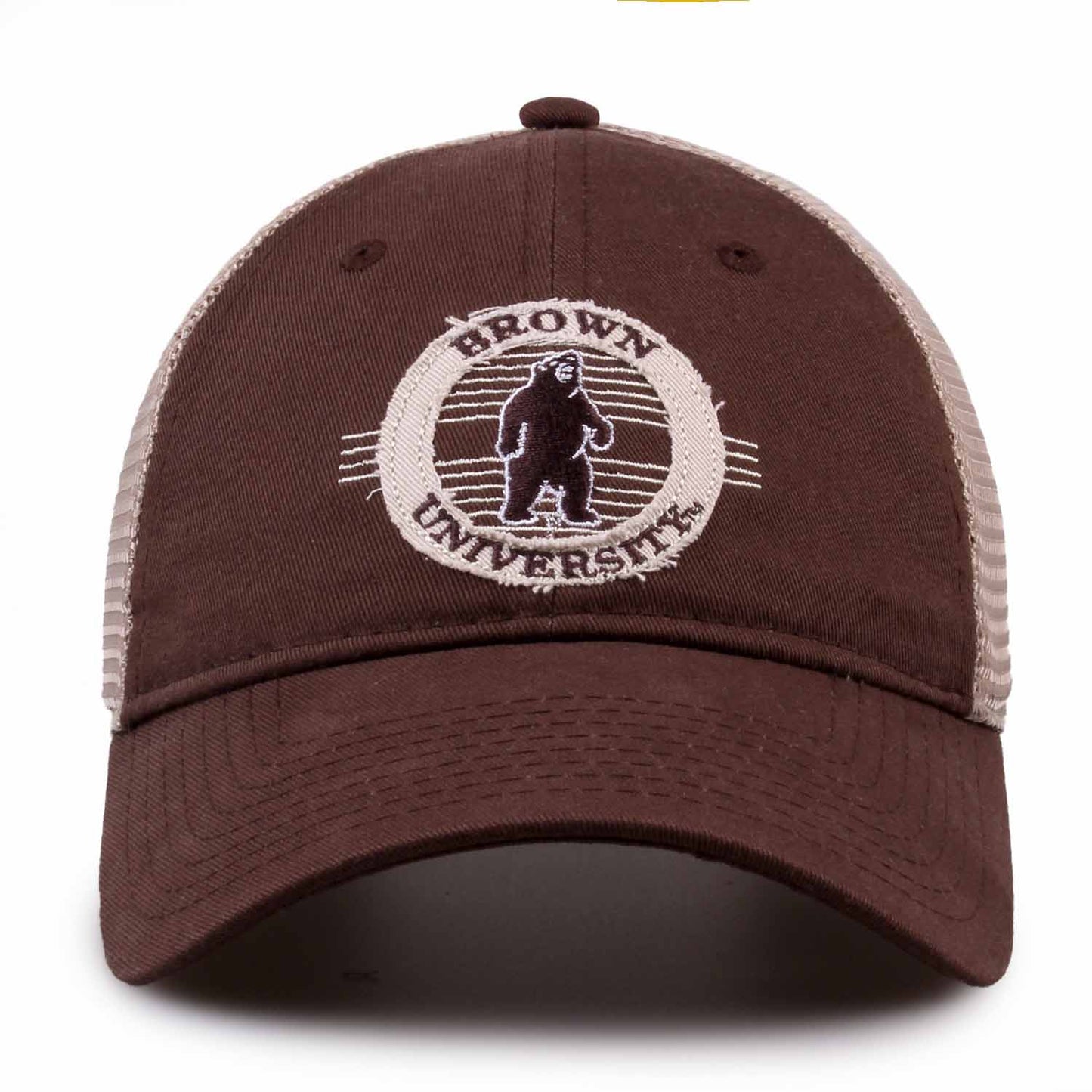 Brown Bears The Game NCAA  Patch Meshback Snapback Hat - Brown