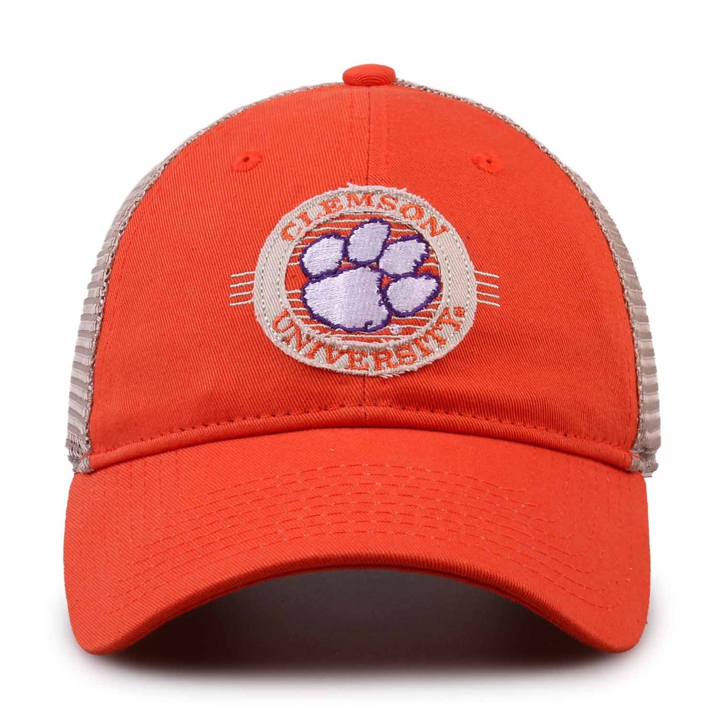 Clemson Tigers The Game NCAA  Patch Meshback Snapback Hat - Orange